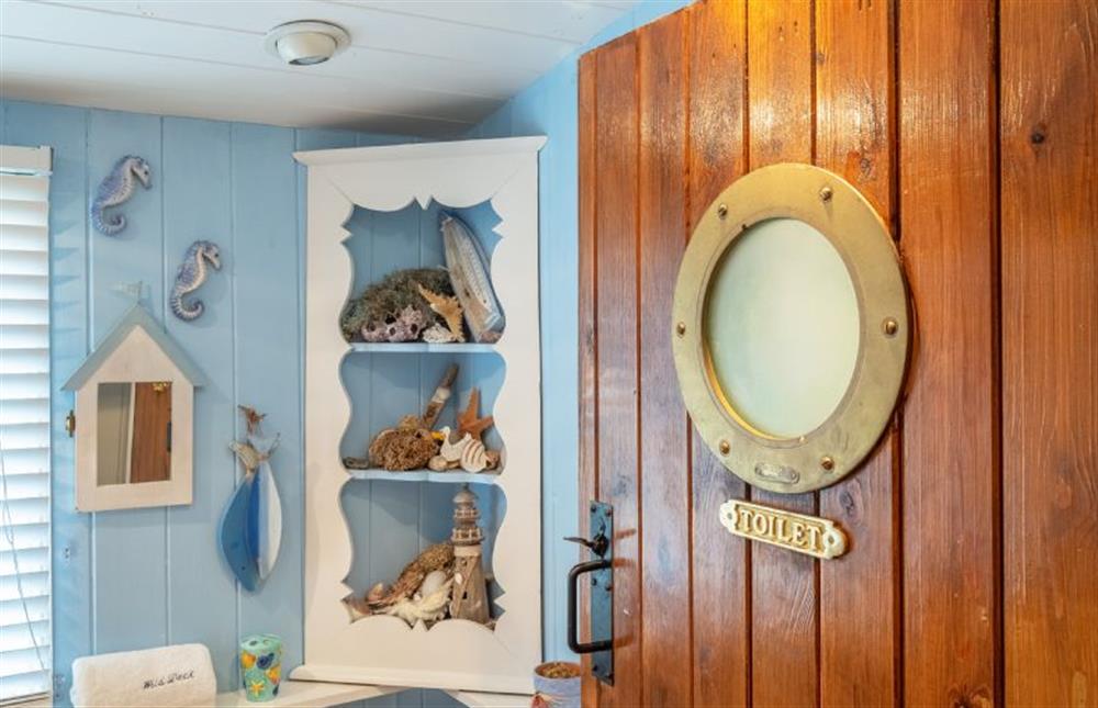 Therefts something fishy about the shower room! at The Wild Duck, Heacham near Kings Lynn