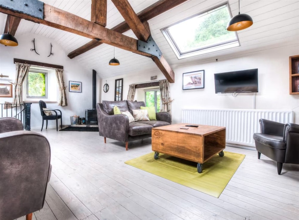 Living room at The Willow Barn in Buxton, Derbyshire