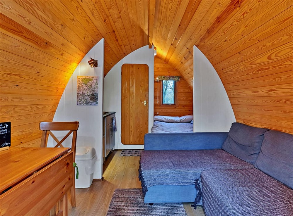 Open plan living space at The Willow Loft in Bury St Edmunds, Suffolk