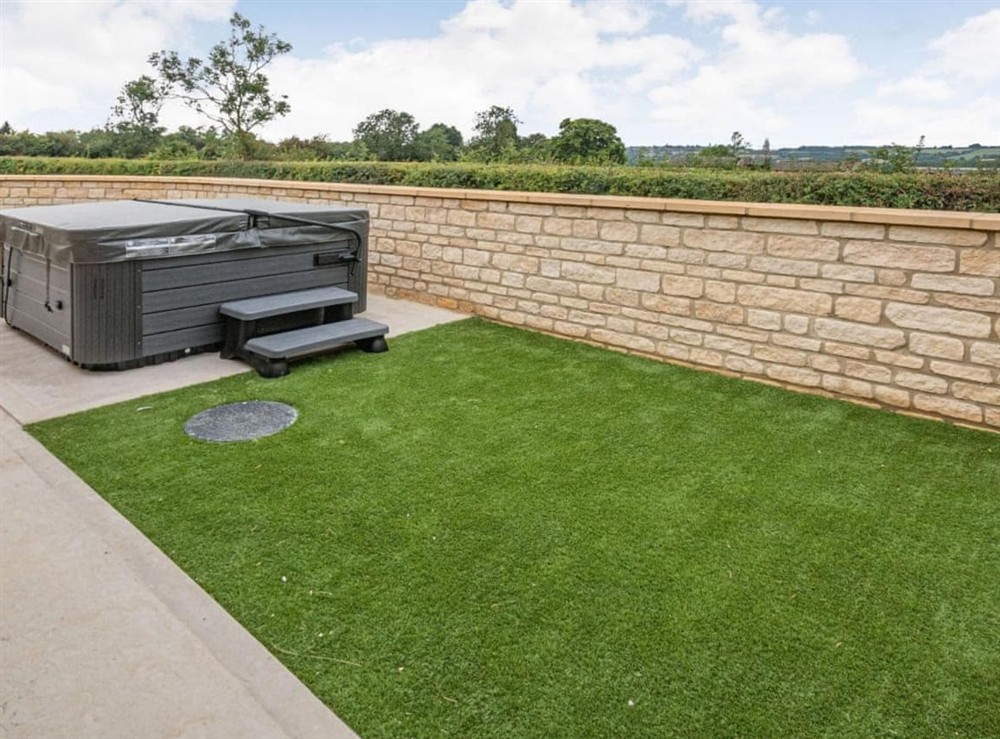 Hot tub at The Willows in Bourton-on-the-Water, Gloucestershire