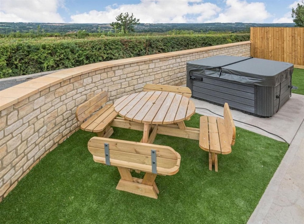 Outdoor area at The Willows in Bourton-on-the-Water, Gloucestershire