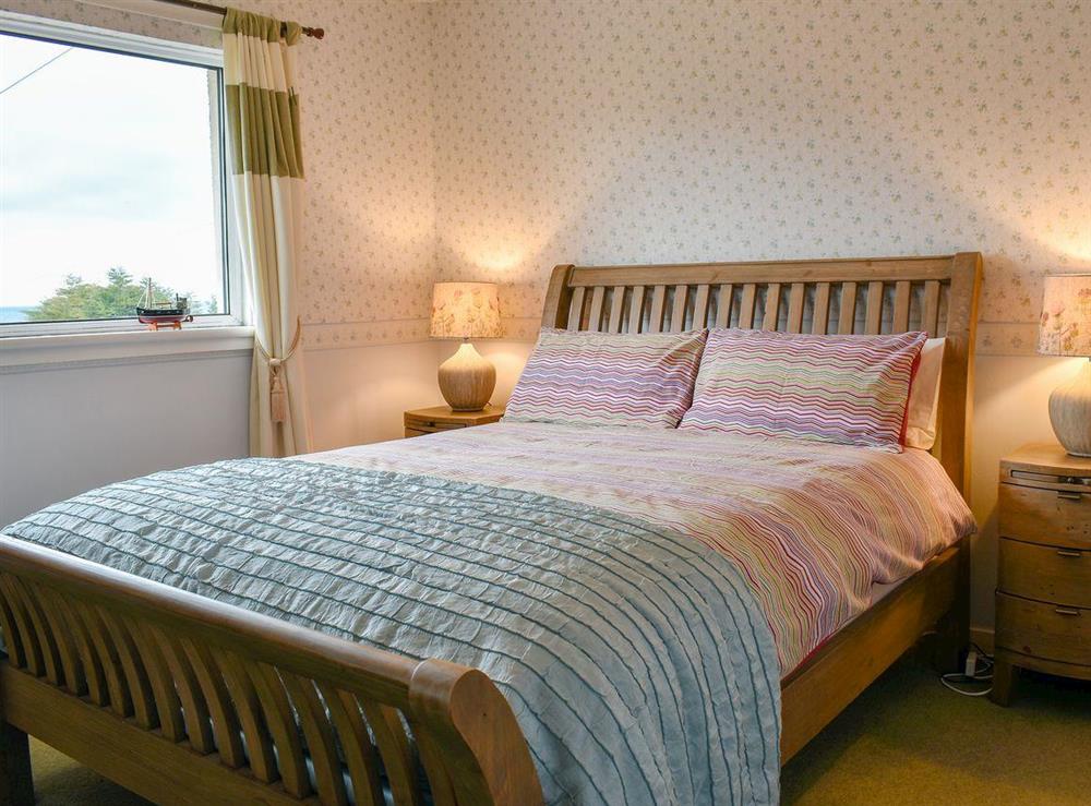 Comfortable double bedroom at The Willows in Brodick, Isle of Arran, Scotland
