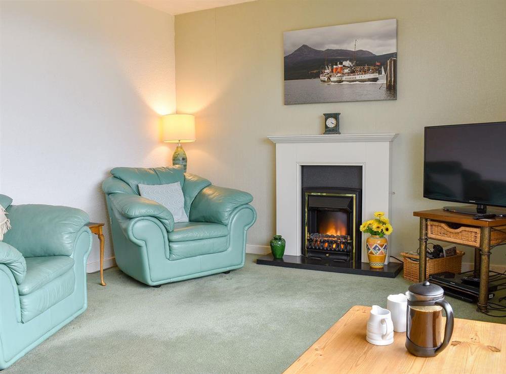 Delightful living area at The Willows in Brodick, Isle of Arran, Scotland
