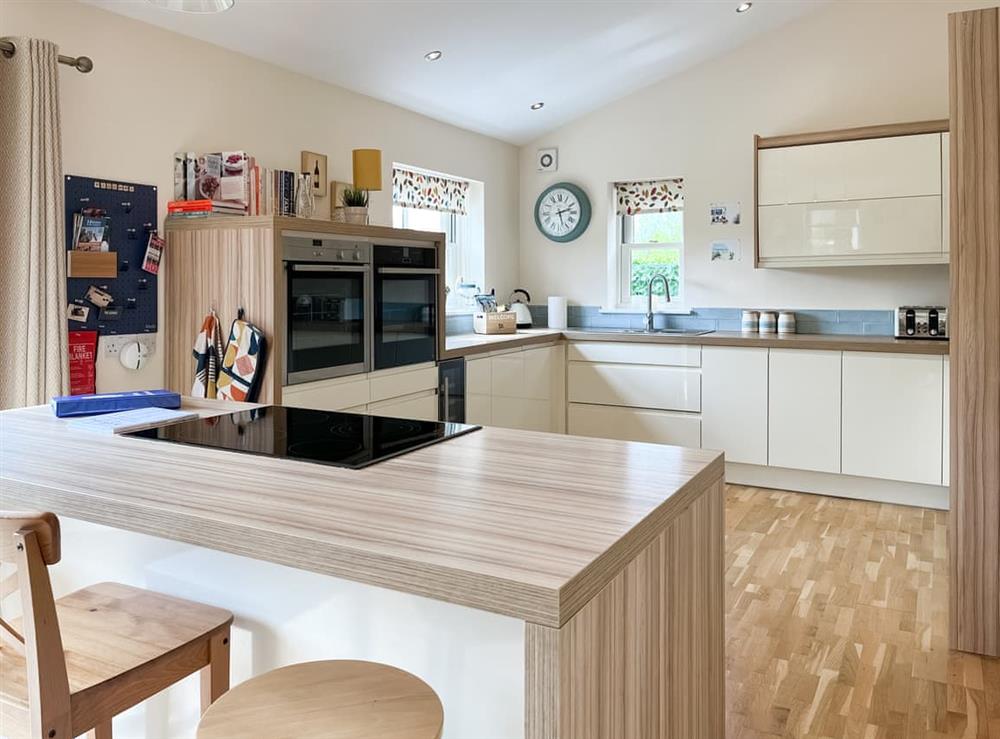 Kitchen area at The Willows in Teversal, Nottinghamshire