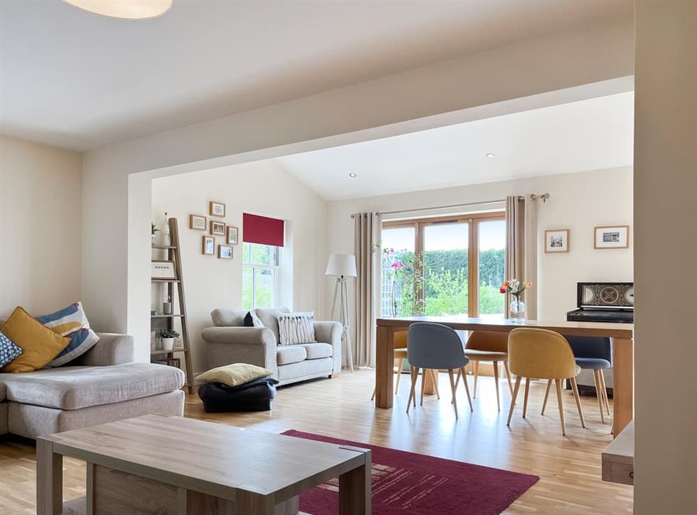 Open plan living space at The Willows in Teversal, Nottinghamshire