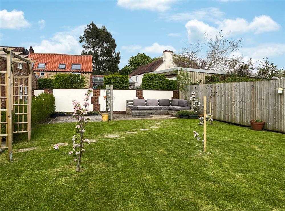 Patio at The Willows in Teversal, Nottinghamshire