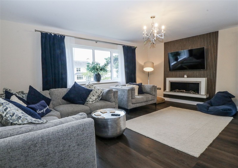 The living area at The Willows, Trearddur Bay