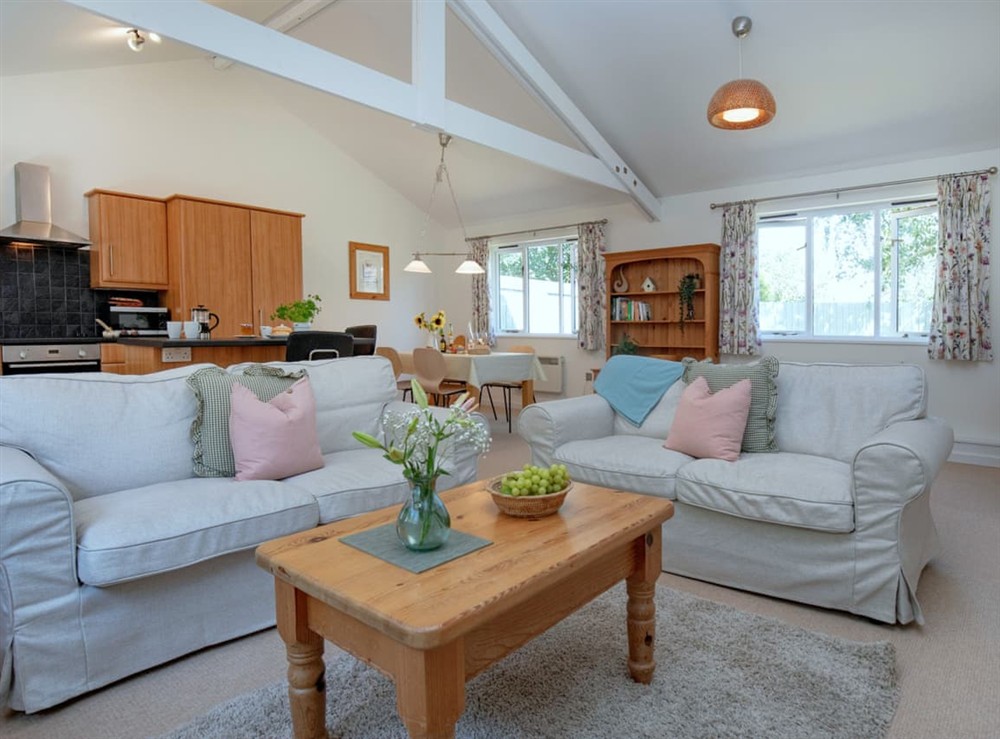 Living area at The Wishing Well Little Dunley in Bovey Tracey, Devon