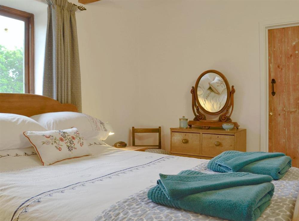 Comfortable double bedroom at The Wood Shed in Saxmundham, Suffolk