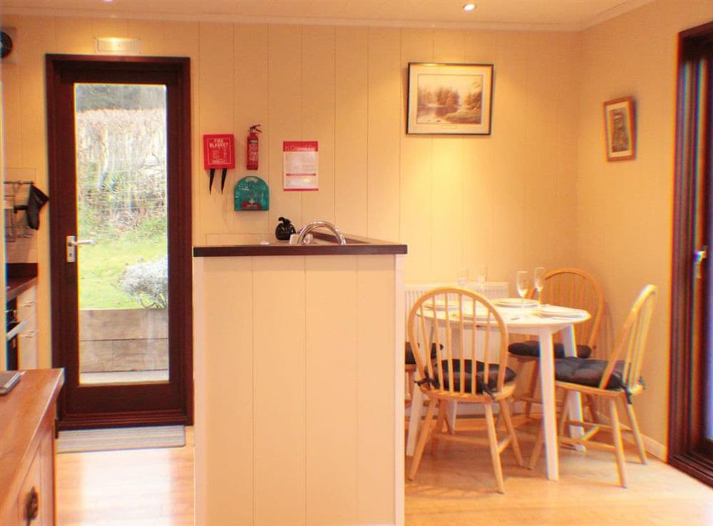 Dining Area at The Wooden Lodge in Upper Lye, near Presteigne, Herefordshire
