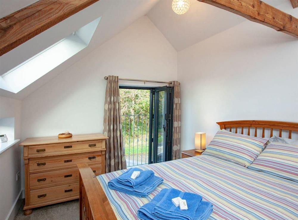 Bedroom at The Woodshed in Buckland Filleigh near Bideford, Devon
