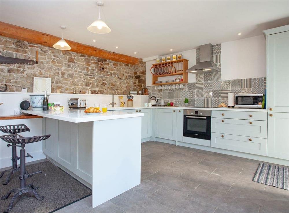 Kitchen at The Woodshed in Buckland Filleigh near Bideford, Devon