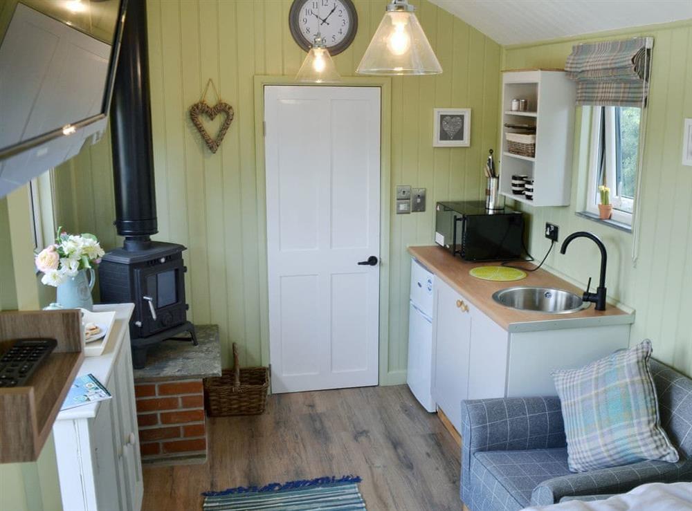 Stylish open plan living space at The Wool Shed in Gorran, near St Austell, Cornwall