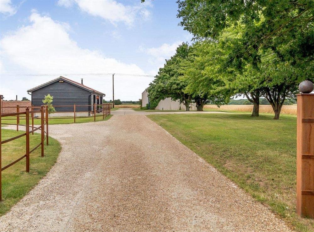 Driveway at The Workshop at Town Farm in Stowupland, near Stowmarket, Suffolk