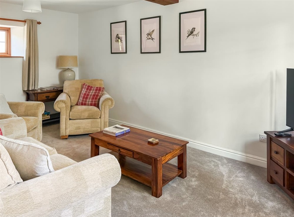 Sitting room at The Wrens in Stoke St. Gregory, near Taunton, Somerset
