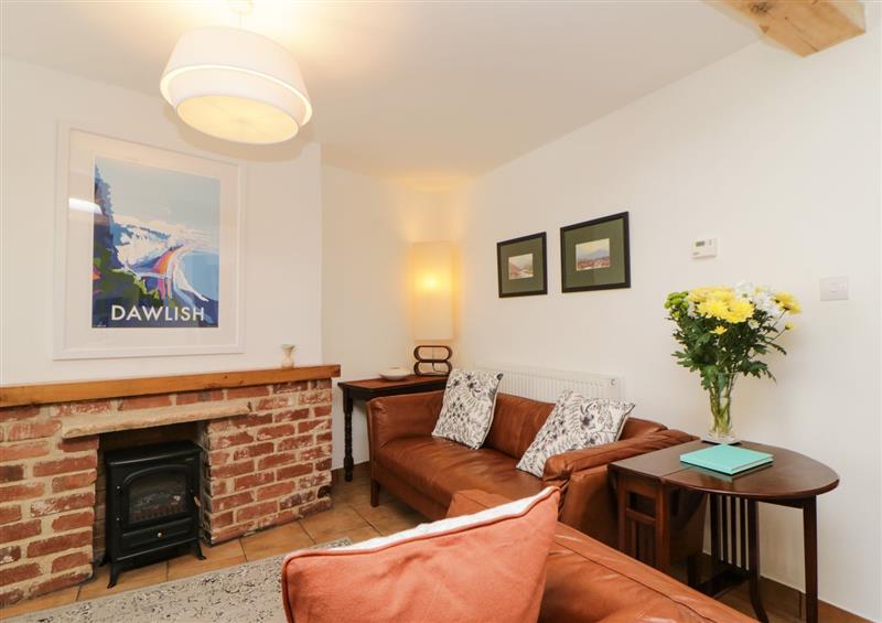 Relax in the living area at The Yellow House, 13 King Street, Dawlish