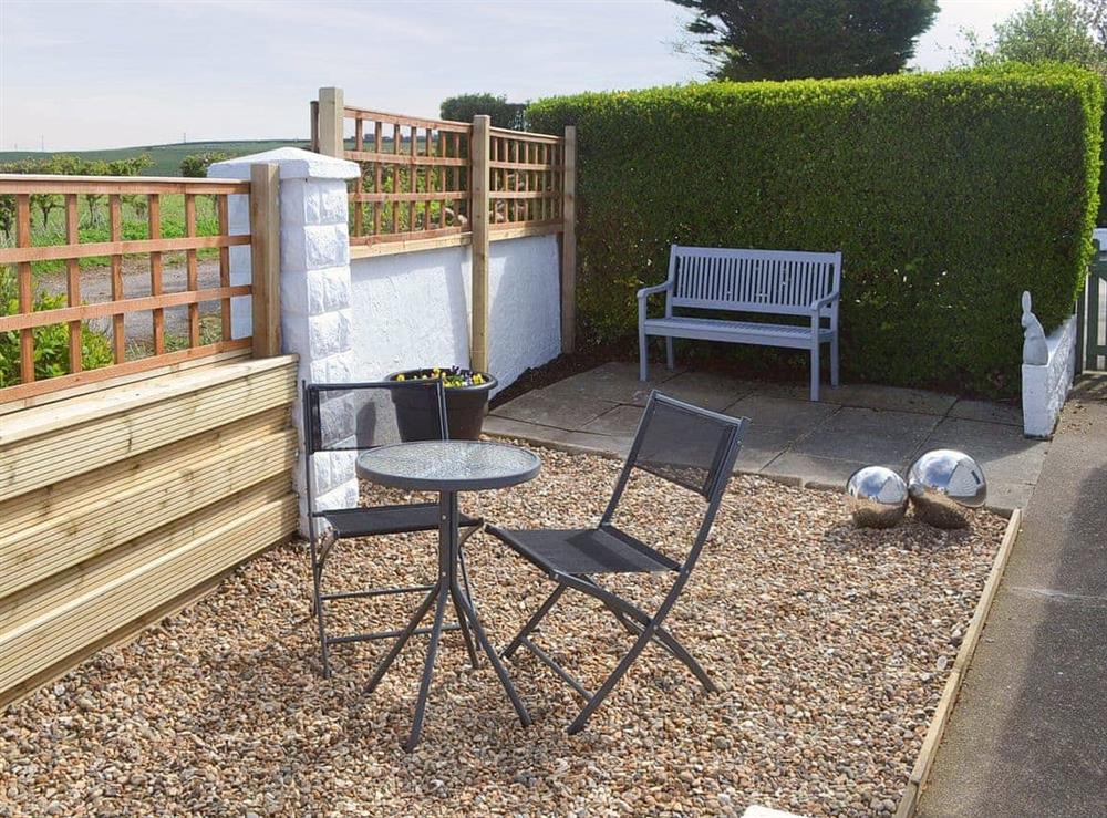 Delightful outdoor area with a range of seating options at The Yorkshireman in Ravenscar, near Robin Hood’s Bay, North Yorkshire