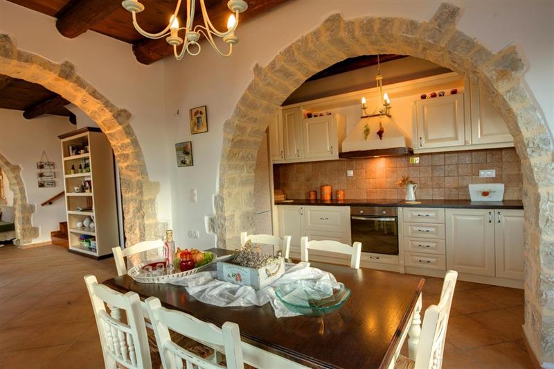 The kitchen at Thea, Western Crete, Greece