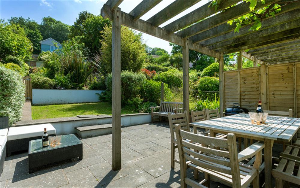 The rear garden at Thelma in Salcombe
