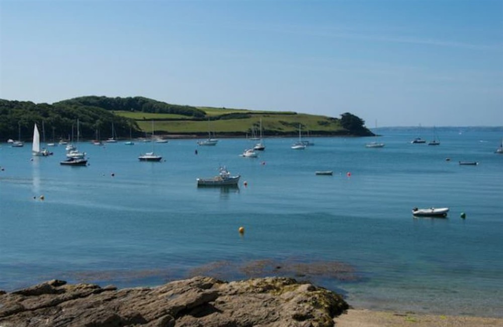 Beach at Thimble Cottage in St Mawes, Cornwall