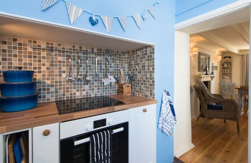Kitchen area (photo 3) at Thimble Cottage in St Mawes, Cornwall