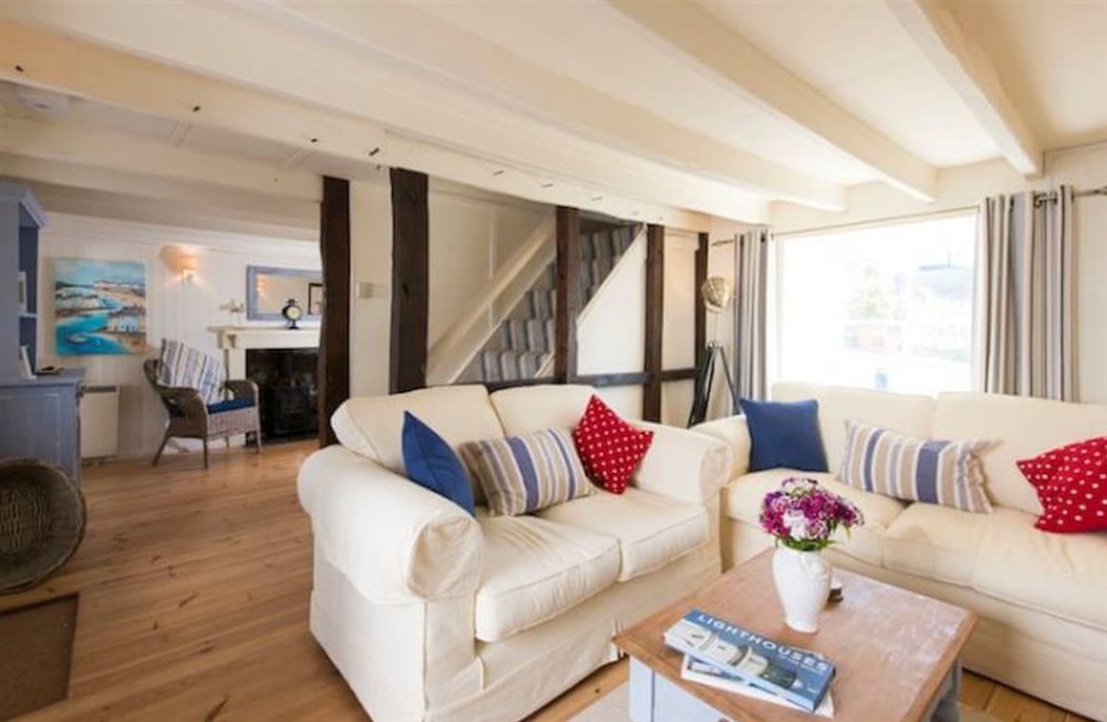 Living area (photo 2) at Thimble Cottage in St Mawes, Cornwall