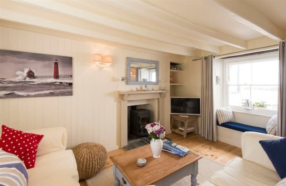 Living area (photo 3) at Thimble Cottage in St Mawes, Cornwall