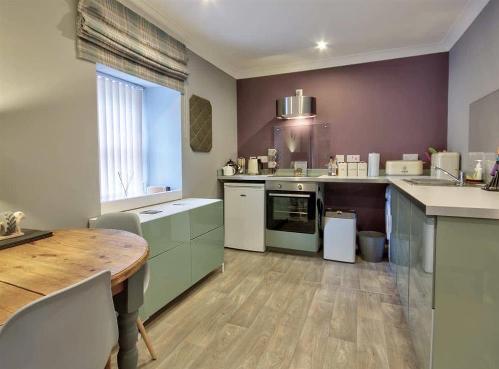 Kitchen area at Thistle Apartment in Golspie, Sutherland