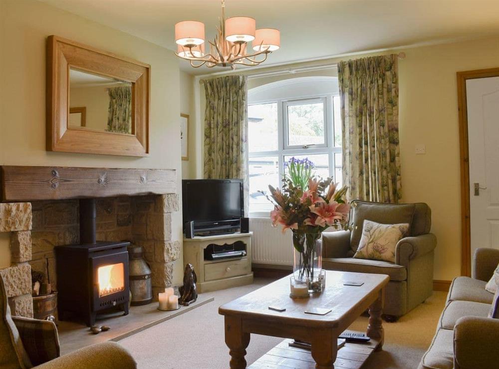 Living room at Thistle Cottage in Humshaugh, near Hexham, Northumberland
