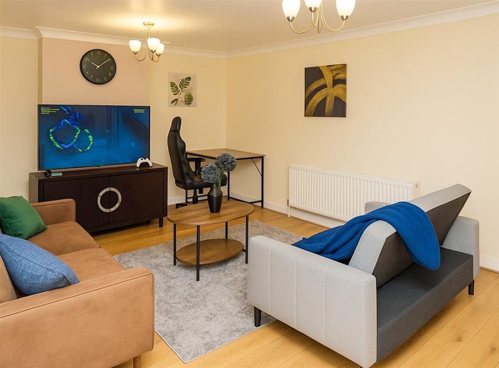 Living area at Thistle House in Murston, near Sittingbourne, Kent