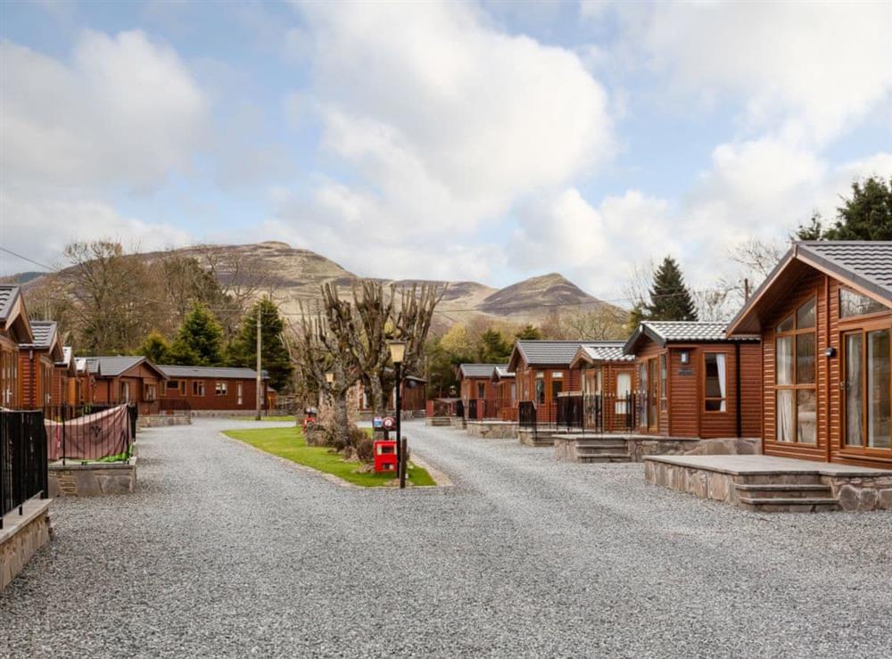Situated amongst similar cabin-style properties at Thistle Lodge in Nether Coul, near Auchterarder, Perthshire