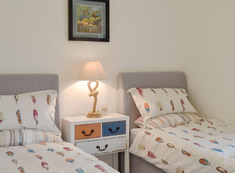 Comfy twin bedroom at Thistlebank in Banton, near Kilsyth, Lanarkshire