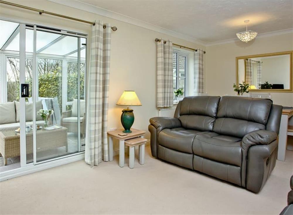Comfortable living/ dining room at Thistledew in Winkleigh, Devon