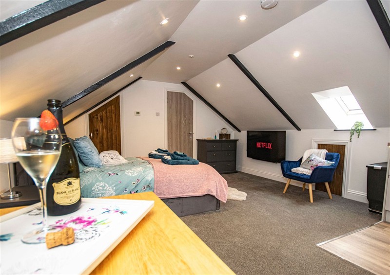 This is the bedroom at Thomas Chambers, Camborne