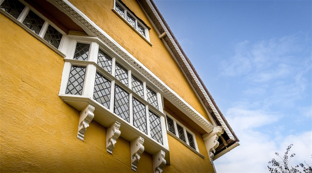 Looking up at Thorington Hall in Stoke By Nayland, Suffolk