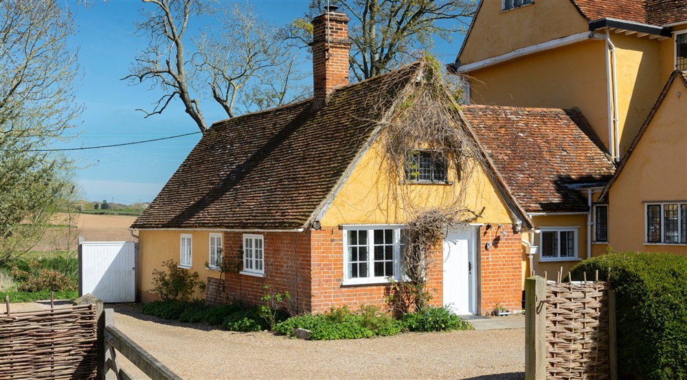 The exterior of Thorington Lodge, Suffolk at Thorington Hall in Stoke By Nayland, Suffolk
