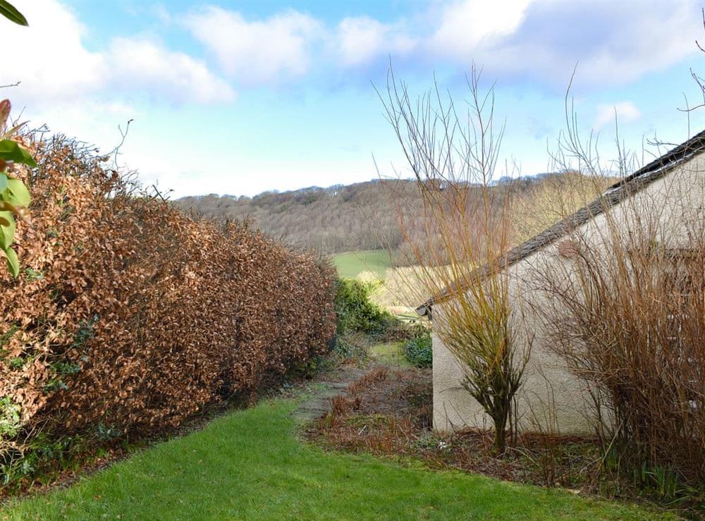 Garden at Thorn Cottage in Lowick Green, near Ulverston, Cumbria