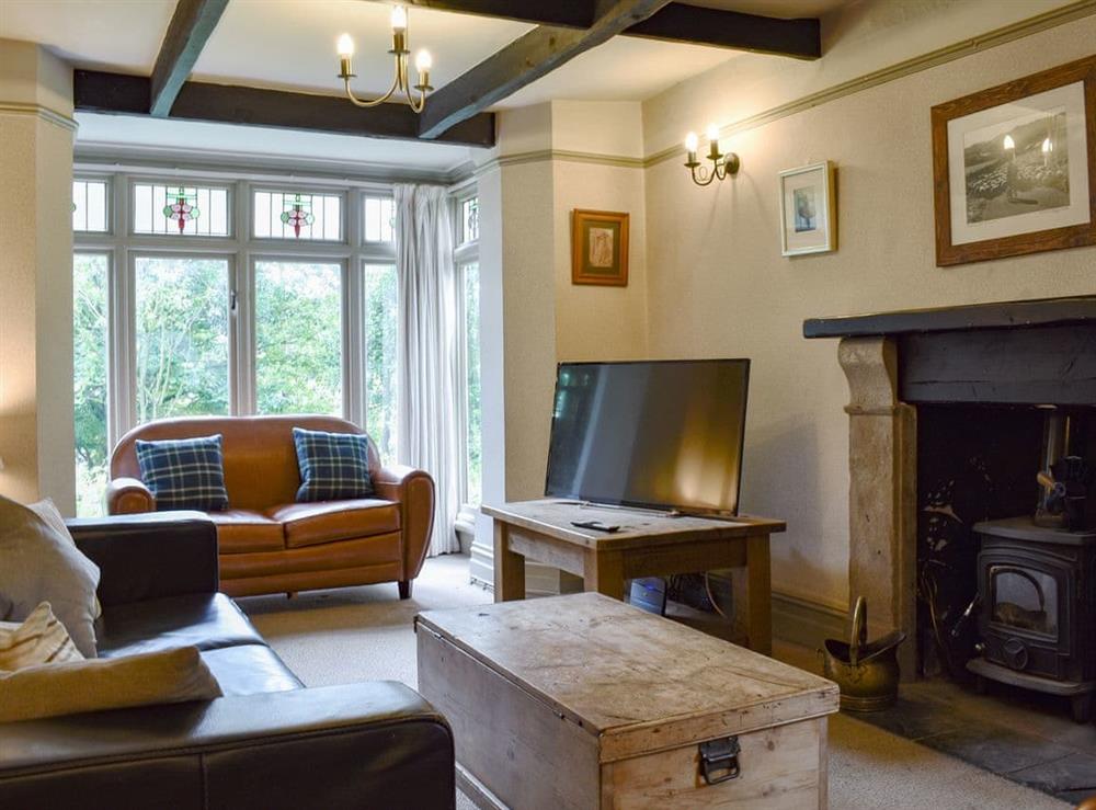 Living room at Thorn Cottage in Lowick Green, near Ulverston, Cumbria