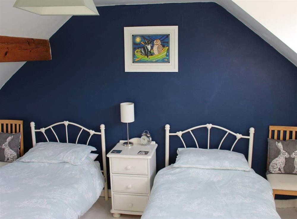 Twin bedroom at Thorncliffe Cottage in Tideswell, near Bakewell, Derbyshire