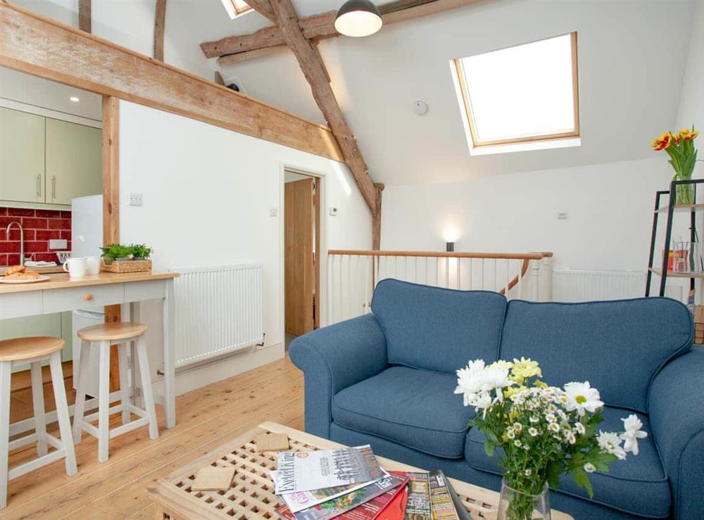 Open plan living space at Thorne Farm Annexe in Lympstone, Devon