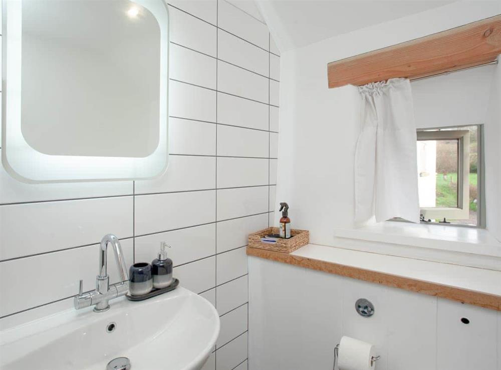 Shower room at Thorne Farm Annexe in Lympstone, Devon