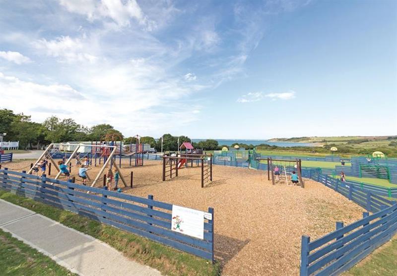 Children’s adventure playground at Thorness Bay in , Isle Of Wight