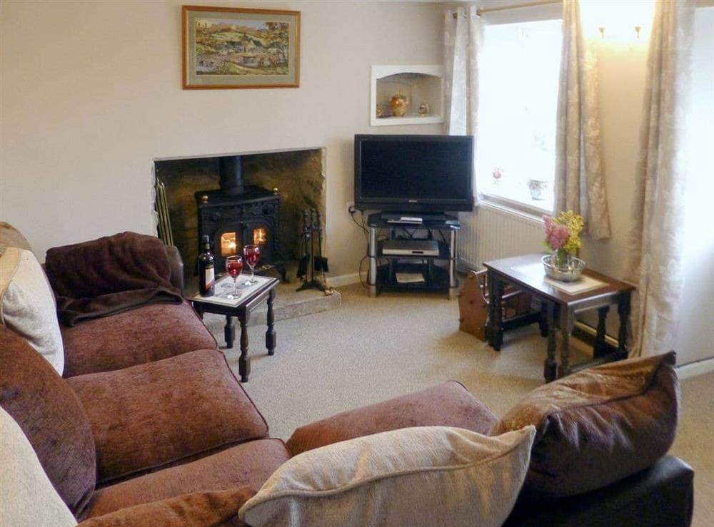 Living room at Thornhill in Little Doward, near Whitchurch, Herefordshire