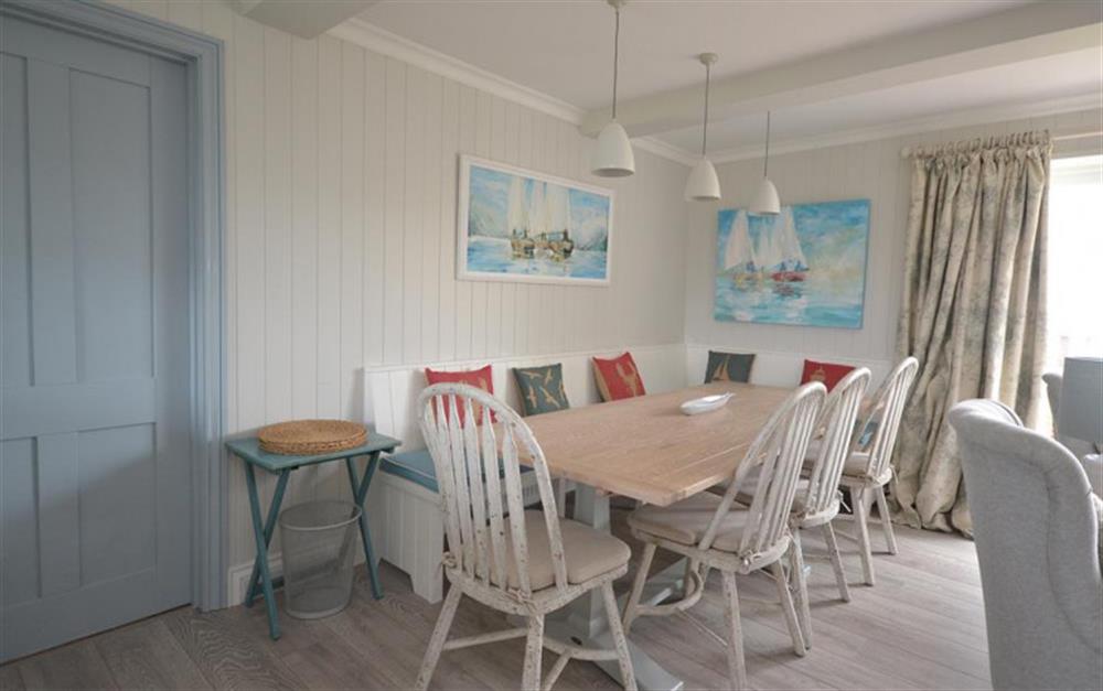 dining area at Thorpe Arnold in Thurlestone