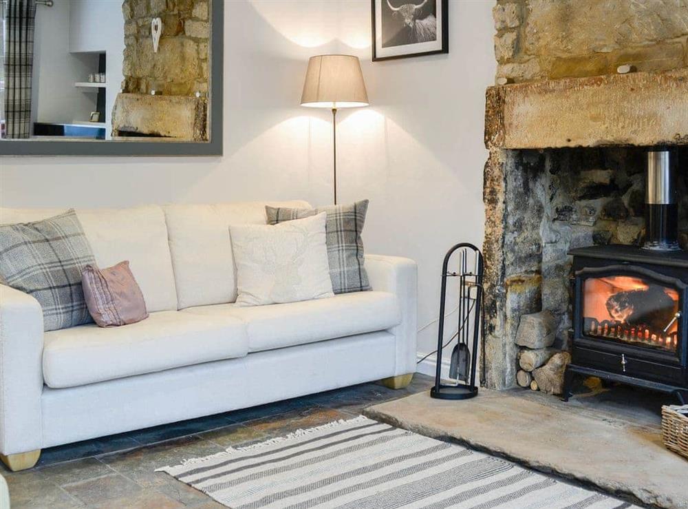 Cosy and comfortable living room at Thorpe Cottage in Masham, North Yorkshire