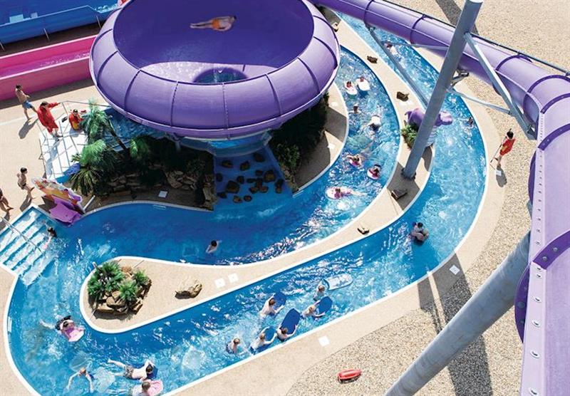 Outdoor adventure splash zone at Thorpe Park Holiday Centre in Cleethorpes, Lincolnshire