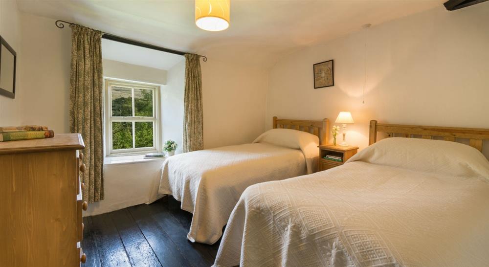 The twin bedroom at Thrang in Seathwaite, Cumbria