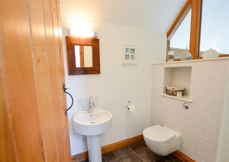 This is the bathroom at Three Chantry Barns, Orford, Orford