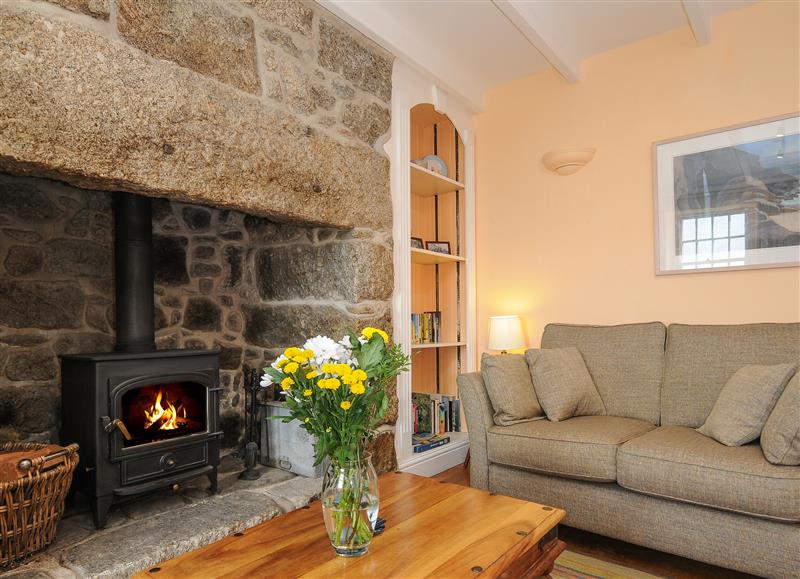 Relax in the living area at Three Chimneys, St. Levan near Porthgwarra