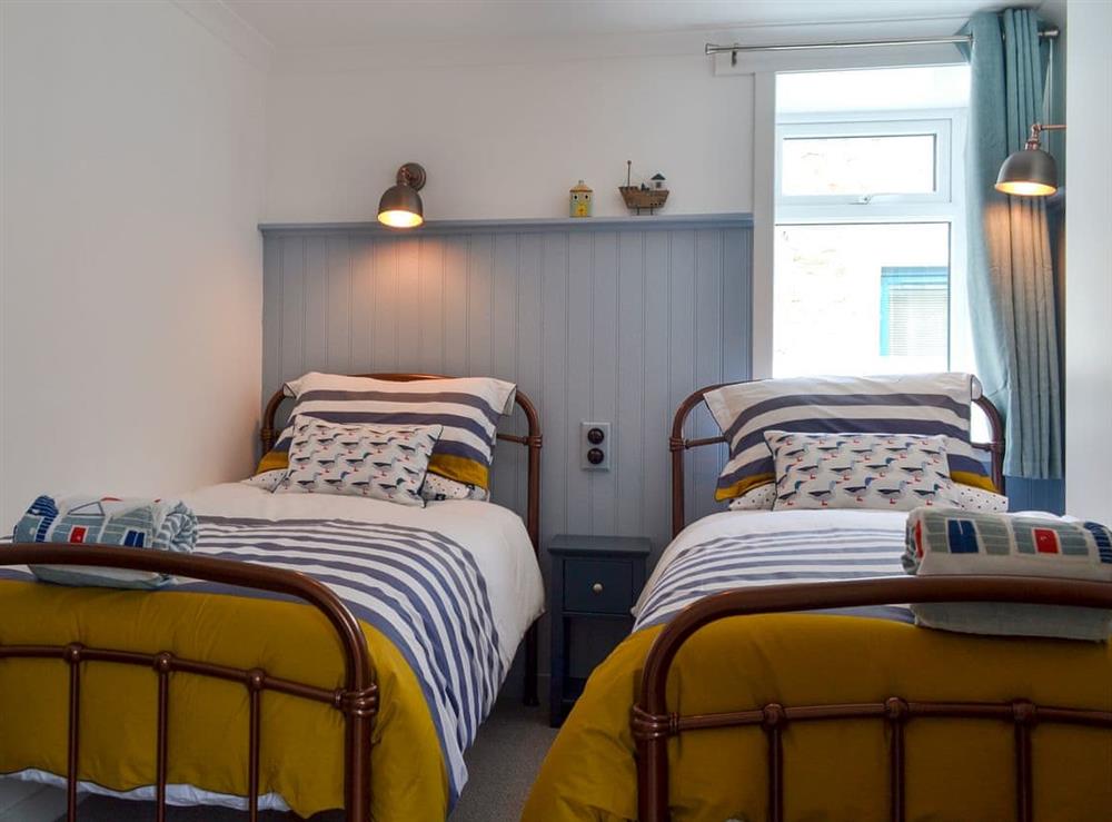 Twin bedroom at Three Creeks in Portknockie, Banffshire